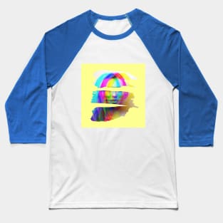 pop art colorful girl design Baseball T-Shirt